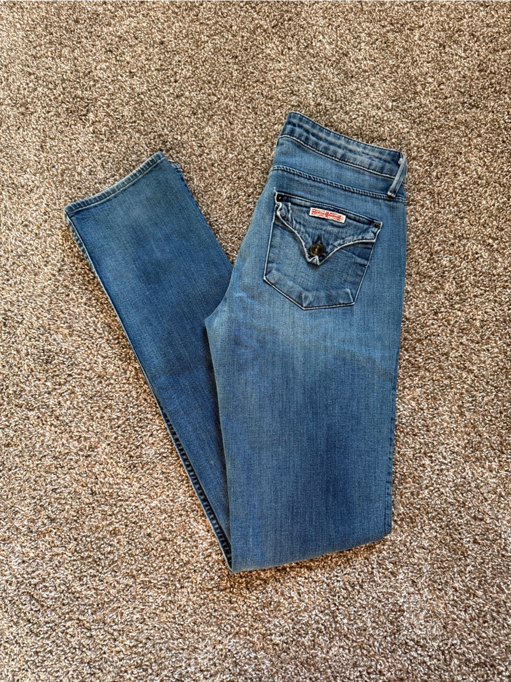 Hudson Jeans Women's Blue Straight-Leg Jeans